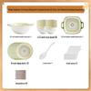KANGMO 63-Piece Nordic Ceramic Dinnerware Set
