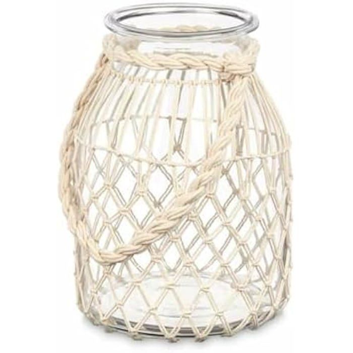 Bougeoir - GIFT DECOR - Lot De 4 Photophores En Verre - Blanc Transparent - 20 X 30 Cm - Multicolore