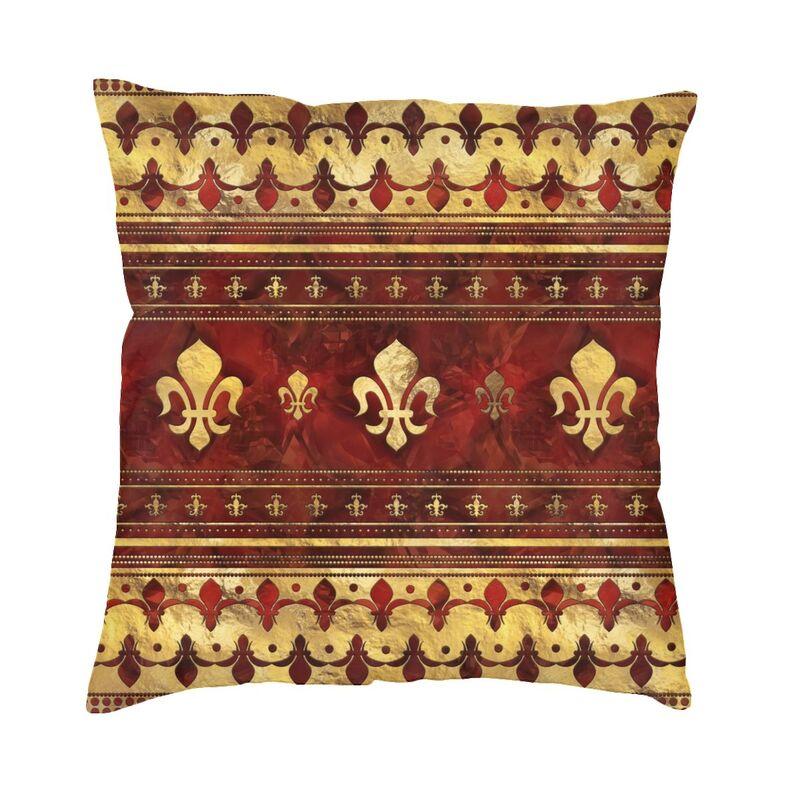 Royal Fleur De Lis Cushion Covers FleurDeLys Lily Flower Velvet Modern Pillows Case Home Decor