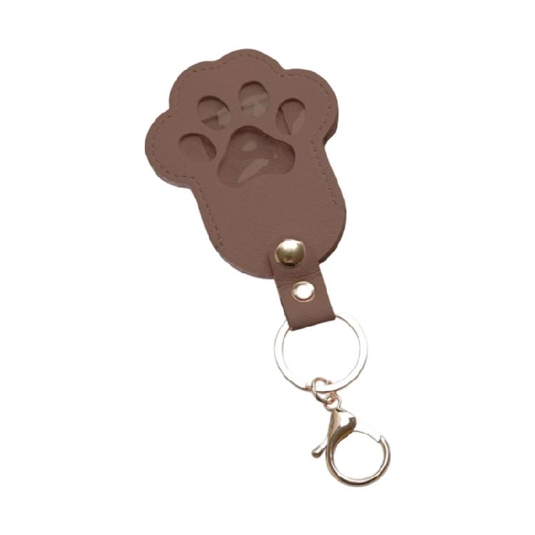 Portable Pet Memory Keeper Keychain Featuring Combined Photo Display And Hair Storage In Sturdy PU Case