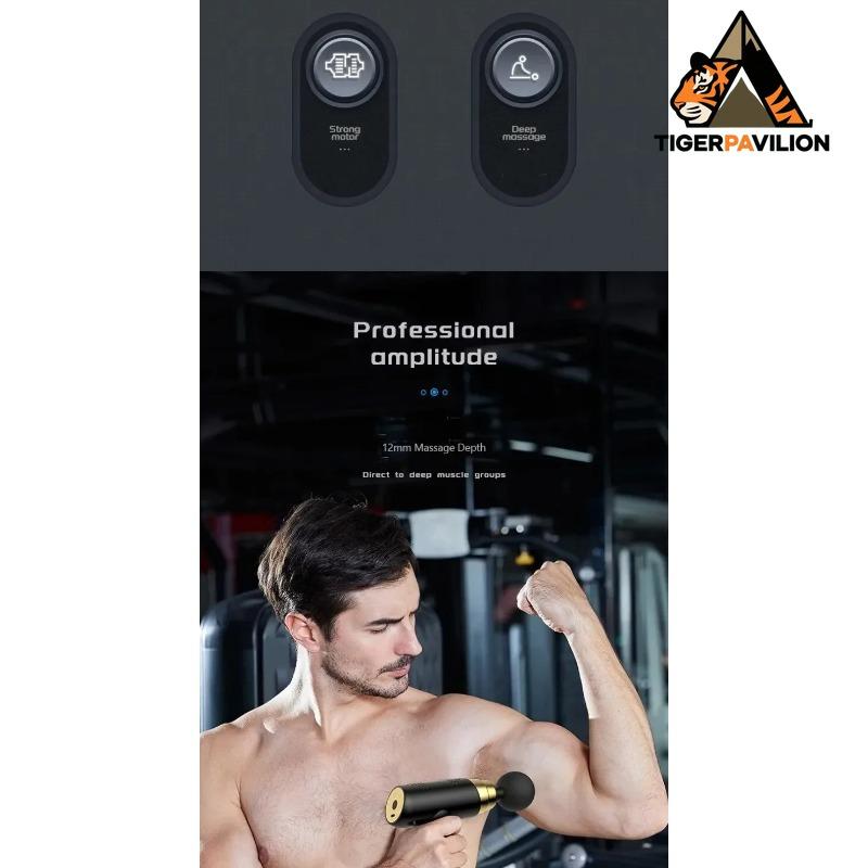 Portable Massage Gun Deep Tissue Muscle Electric Massager Pain Relief For Body Neck Back Relaxation Fitness Slimming