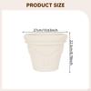 Flower Pot Resin Plant Container Decorative Lightweight Planter Breathable Mesh for Home Garden