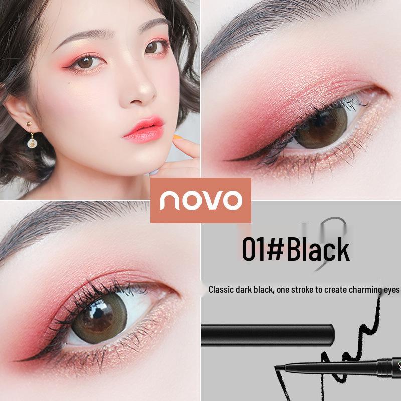 NOVO Gel Eyeliner Pencil 5376: Waterproof, Long-Lasting, Highly Pigmented, Smudge-Proof, One-Stroke Precision, Celebrity Style
