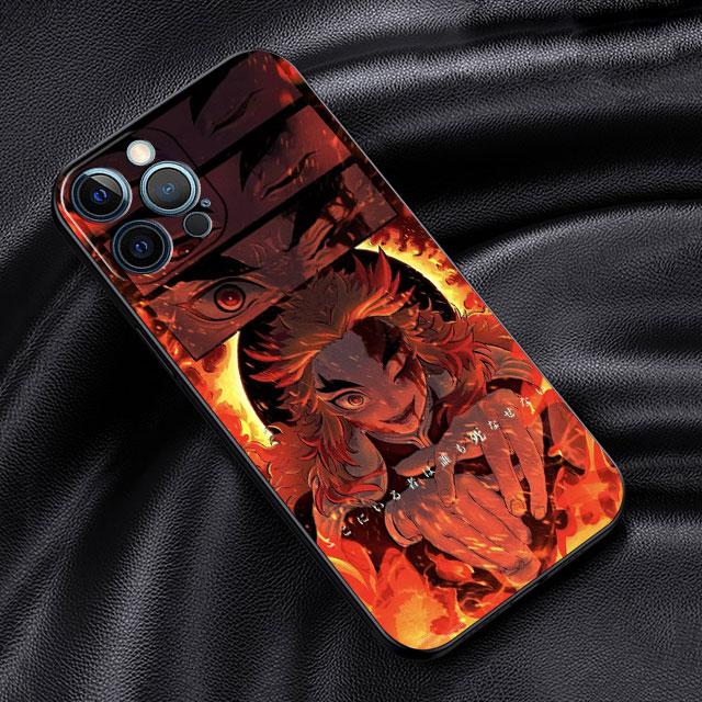 Měkké pouzdro pro Apple iPhone 11 13 Pro Max 14 12 Mini 7 8 Plus X XS XR SE 2020 6 6S 5 5S Kryt na telefon Funda Demon Slayer Anime Capa