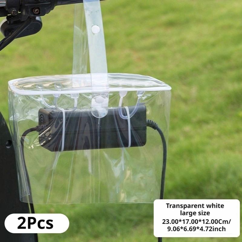SEAMETAL EV Charger Rain Cover, Waterproof Dustproof Bag for Electric Motorbike, Portable PVC Outdoor Charging Plug Protector Sleeve