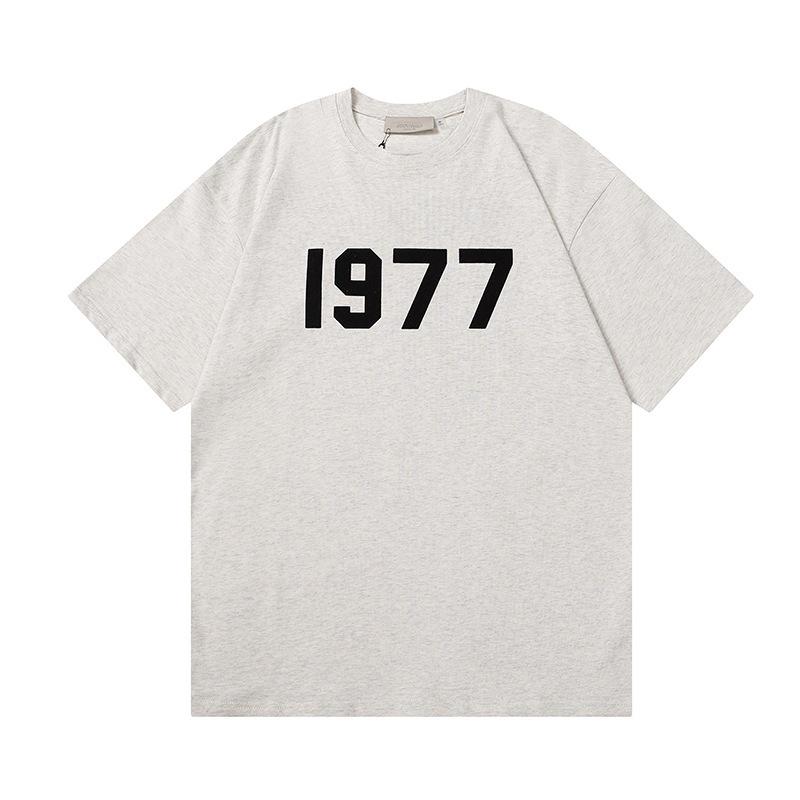 Three-dimensional flocking 1977 men's and women's American high street hoodie sweater trousers casual suit