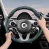 Vcxja9 Vhodné pro Smart Prodyšný Kožený Potah Volantu s Dírami Segmentovaný Design Rychloupínání Protiskluzový a Odolný Fortwo 451 450 453