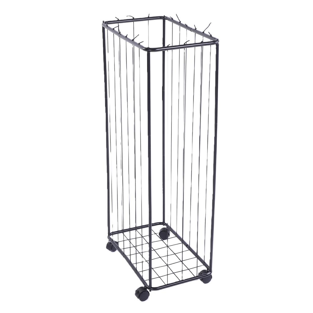 Garage Ball Storage Rack Carbon Steel Large Capacity Rolling Sports Ball Storage Cart with Wheels for Basketball Football