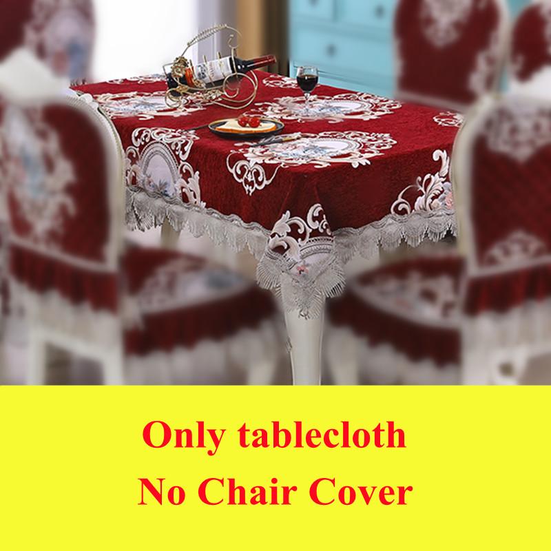 

Роскошный европейский легкий чехол на подушку для стула, скатерть, подушка для обеденного стула, чехол для стола, домашний спандекс, чехол на стул, жаккардовый красный, 1 шт. 150x200cm 1pcs