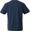 Nittaku Table Tennis Short Sleeve Dry Size M Shirt, Unisex, Moisture-Wicking, Quick-Drying, Lightweight, T-Shirt, Navy,