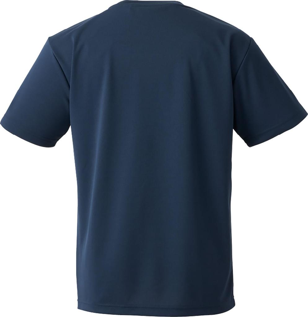 Nittaku Table Tennis Short Sleeve Dry Size M Shirt, Unisex, Moisture-Wicking, Quick-Drying, Lightweight, T-Shirt, Navy,