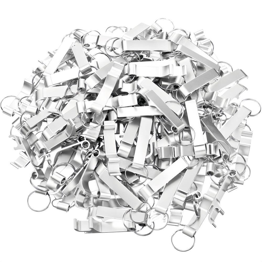 

300pcs Wholesale Bottle Opener Lot Keychain Custom Logo Name Personalized Engraved Keyring Restaurant Promotion Giveaway Gift Not Custom