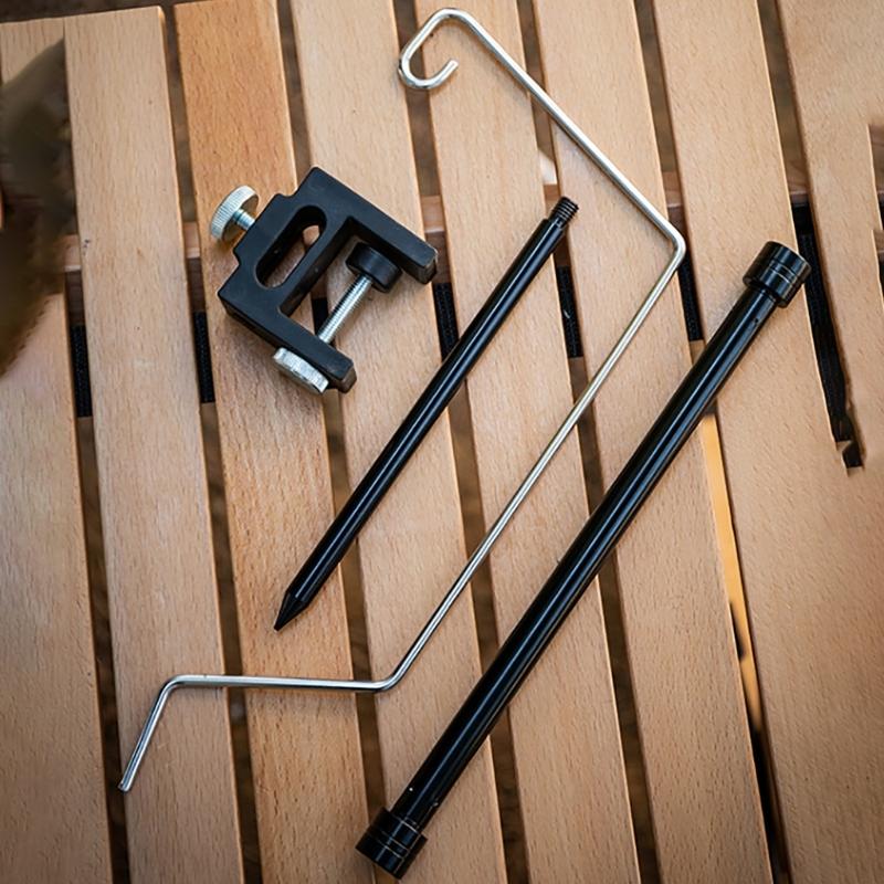 Support de lampe pliable portable Set de support de lampe de bureau multifonctionnel Lampe de camping pour le camping en plein air