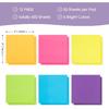 YISAN Sticky Notes 3x3 Inch, Bright Colors,12 Pads Self-Stick Pad,50 Sheet/Pad for Office,Home,71136