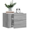 VidaXL Wall-mounted Bedside Tables 2 Pcs Sonoma Grey 45x30x35 Cm 848336