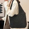 New seaside leisure vacation shoulder bag casual simple trend underarm straw reticulated woven beach bag