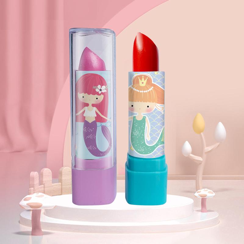 Kids Makeup Set Washable Residue Free Complete Mild Cosmetics Tool Kits with Lipstick Eyeshadow for