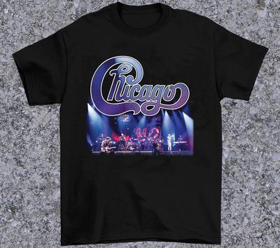 Chicago Band - Damals und Heute – Chicago Geschenk für Fan Schwarz Alle Größen T-Shirt Tops Tee