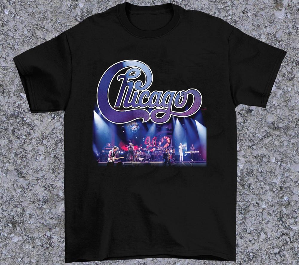 

Chicago Band -Then and Now – Chicago Gift For Fan Black All Size T-shirt Tops Tee S