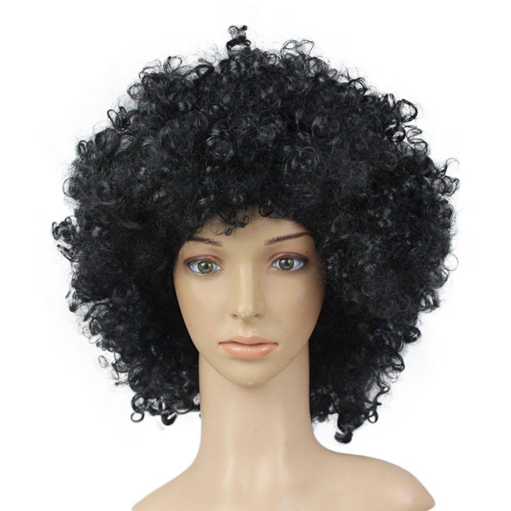 Fancy Party Christmas Football Fans Wigs Adult Kids Afro Curly Wigs Costume Party Synthetic Wigs Funny Wig Cosplay Hairs