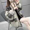 Mink Velvet Knitted Cardigan Jacket Women's New Loose Ladies Sweater Outerwear Spring and Autumn All-Match Button Jacket