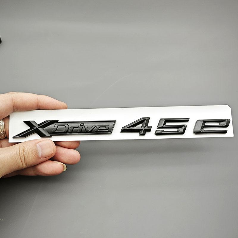 3D ABS Car Letters Logo XDrive 40e 45e Badge Rear Trunk Emblem Side Fender Sticker For BMW  X5 F15 G05 Tail Exterior Accessories