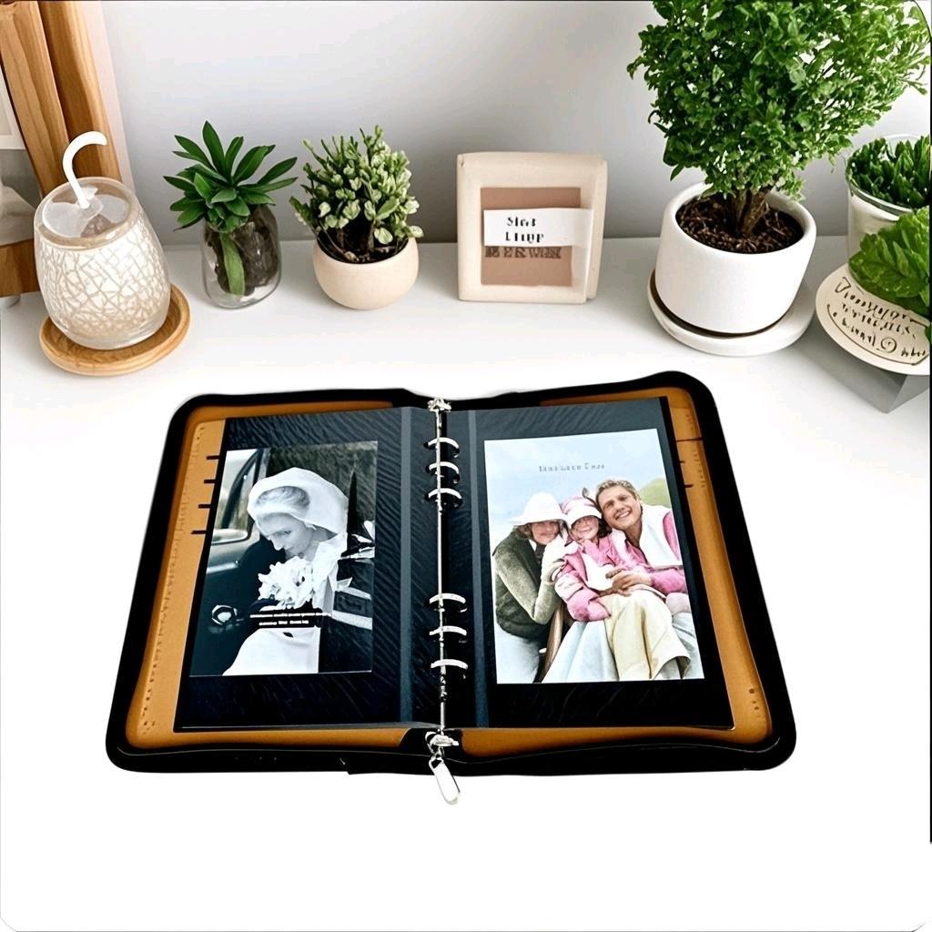 Makeasy A5 Leather Refillable Padfolio Folder Cover Ring Binder Folder Organizer A5 Zipper Bag Folder A5 Folder Cover(1PC)