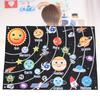 40PCS Solar System Felt Story Board Set Outer Space Universe Storytelling Educational Early Learning Felt Story Board