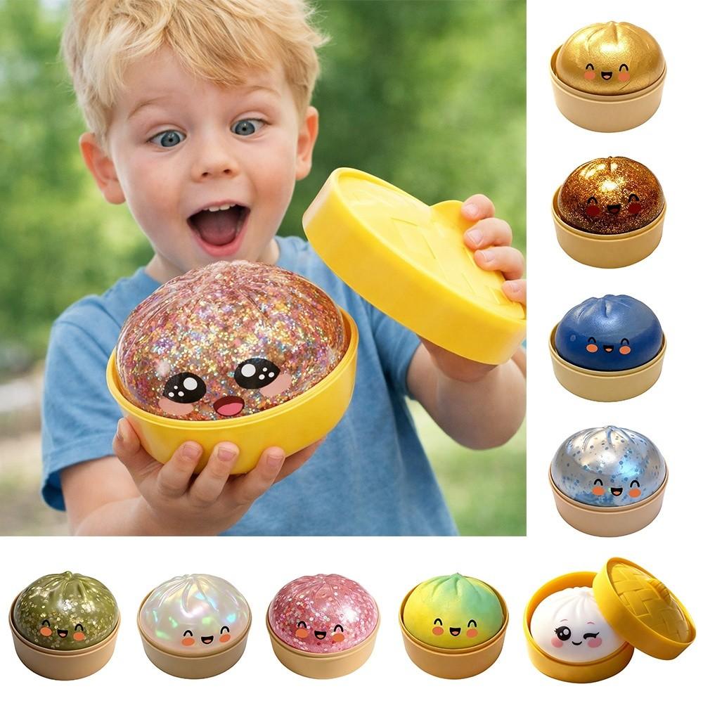 with Steamer Dumplings Squishy Toy Soft Squishy Toy Stress Relief Sensory Ball  Home Decoration