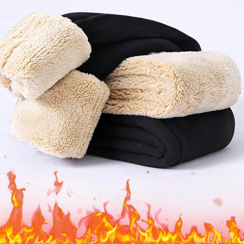 Kids Autumn Winter Warm Sports Long Pants Casual Trousers Fleece Pants