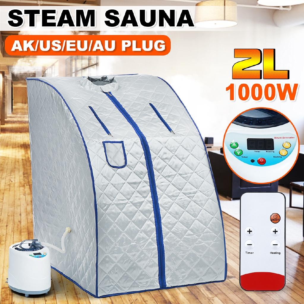 Slimming Household Sauna Box Ease Insomnia Stainless Steel Pipe Support Portable Steam Sauna Home Sauna Generator AU