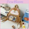 Canvas Squirrel Backpack For Girls With Durable Stitching And Zipper Closure For Daily Use