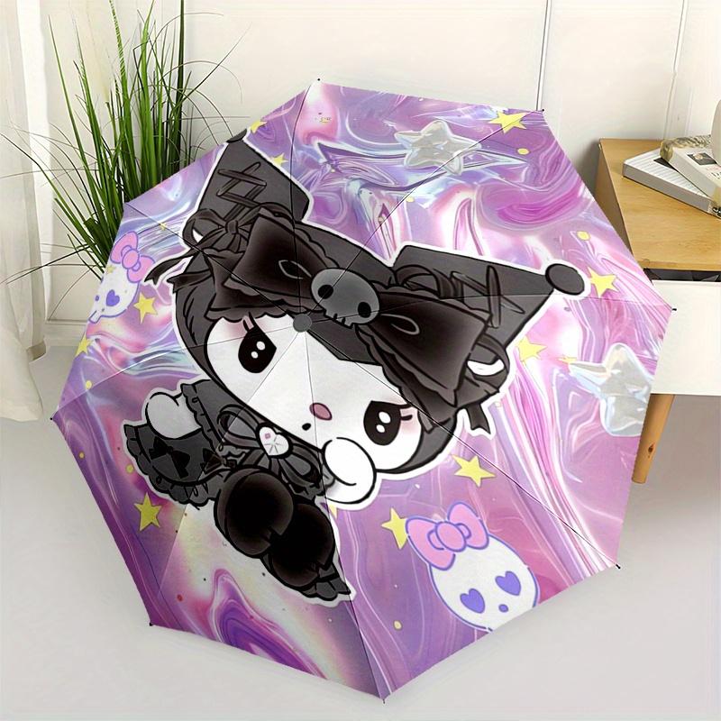 

Kuromi,Cute Automatic Umbrella-Foldable, Durable 8-Bone Design, Compact and Stylish, Great for Camping, Halloween, Christmas, Mother s Day T