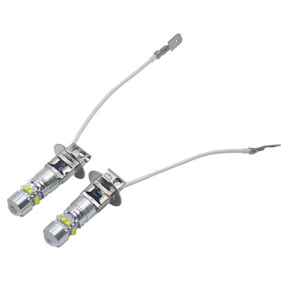 Wellvie LED Bulb H3 H3a 24V 50W LED Daylight White Fashion (Pack of 2)