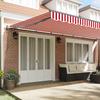 Retractable Awning Red and White 600 X 300 Cm