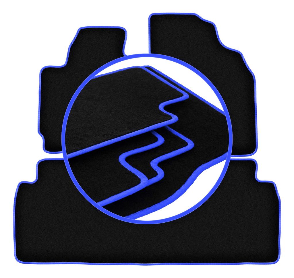 CARLUX-BLUE Car Mats For: Mazda MPV II LW Minivan (1999-2006)