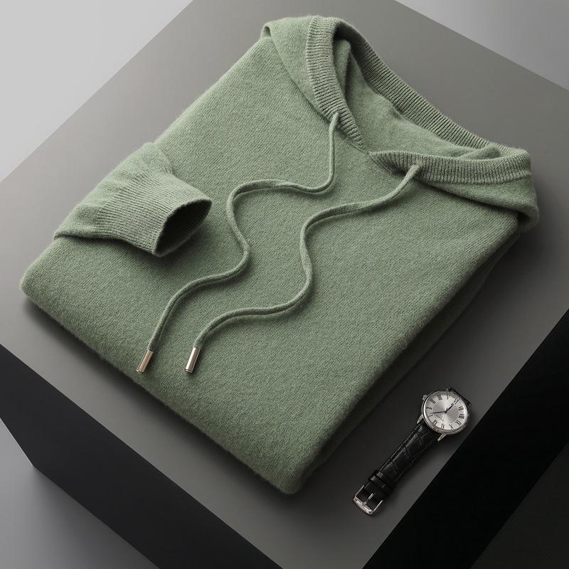 Autumn Men's Casual Hooded Long-sleeved Pullover Loose Sweater