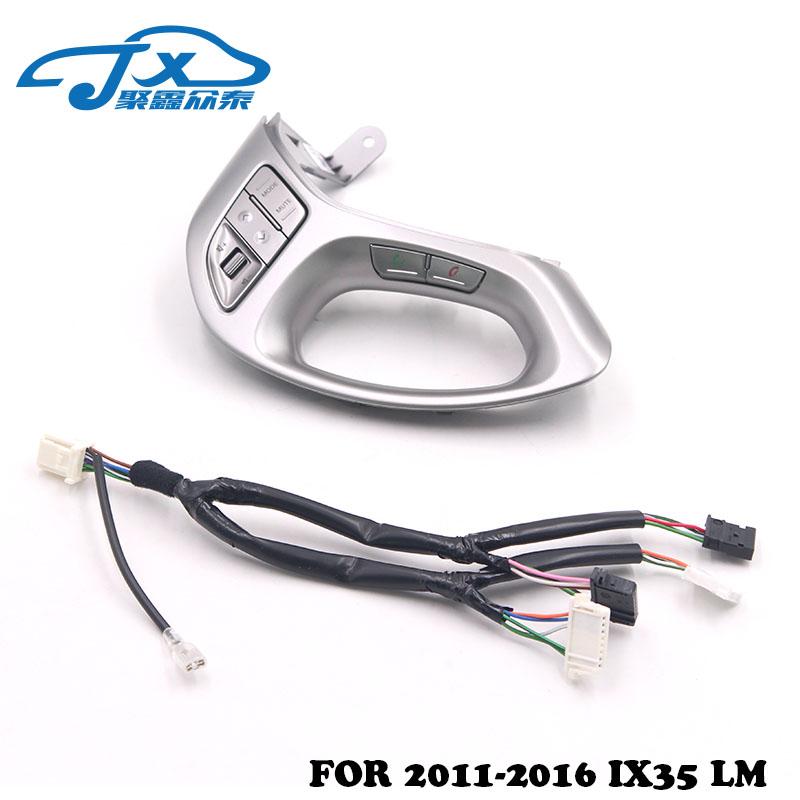 Original Steering Wheel Multi-function Button Music Bluetooth Phone Switch Cruise Speed Button for  Ix35 Tucson 2011-2015