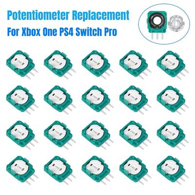 Módulo de Sensor Potenciômetro de Joystick Analógico 3D 20X Eixo Resistor Compatível Com Xbox One Ps3 Ps4 Switch Pro