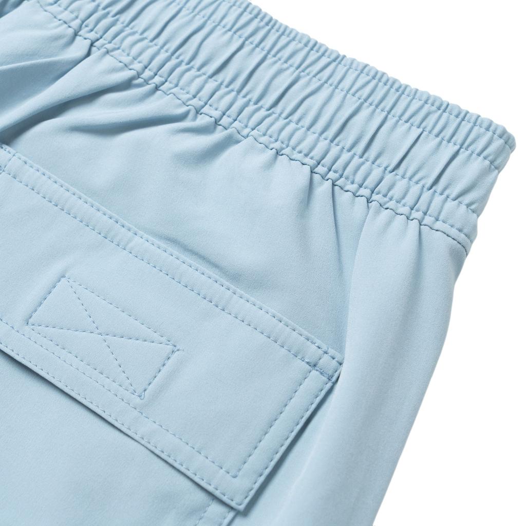 Polo Ralph Lauren Solid Color Letter Logo Embroidered Elastic Waist Casual Shorts Men Shorts Light-Blue 710556365-059