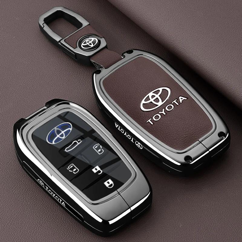 Key Fob Cover Case Compatible with 2025 2024 Toyota Sienna Highlander Corolla Crown Venza RAV4 Tacoma Fortuner Land Cruiser