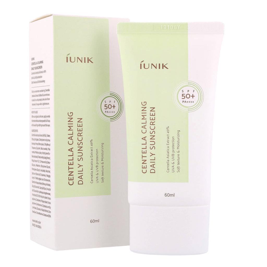 iUNIK Centella Calming Daily Sunscreen SPF 50+ PA++++, 60 ml - Krem ochronny z wysokim filtrem UV