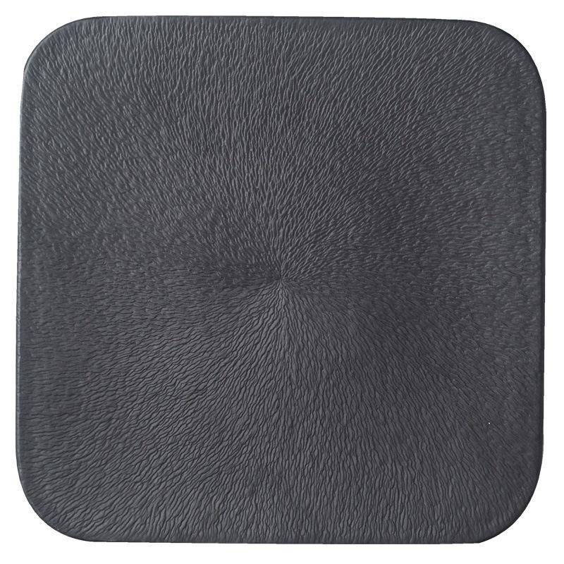 Light Luxury Square Thick Edge Flat Plate, High-End Restaurant Steak Plate, Hotel Ceramic Plate, Wedding Dining Plate