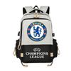Large Capacity Schoolbag with Shoulder Strap; Student Three-piece Pencil Case Set