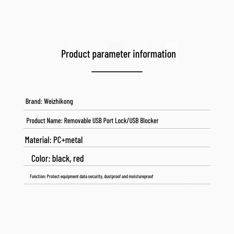 VIZICOM USB Port Blocker Security Kit