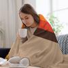 70s 1970 70as Yellow Orange Red Brown Sunset Stripes Throw Blanket Reusable Durable Soft Blanket for All Seasons