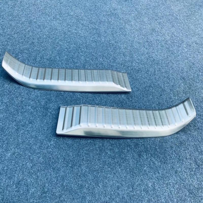 For Toyota Yaris Cross   Steel Inner Rear Bumper Foot Plate Tailgate Door Sill Scuff Guard Plate Sticker Accessories