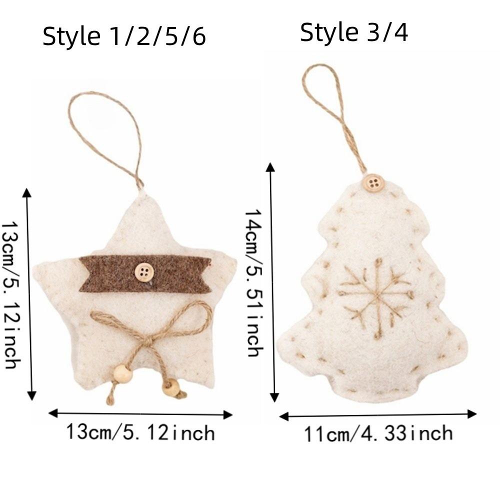 Creative Christmas Hanging Decoration Felt Fabric Colorful Felt Christmas Hanging Pendant Plush Handmade