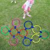 10 Count Agility Rings Set for Soccer Includes Buckles Versatile Use
