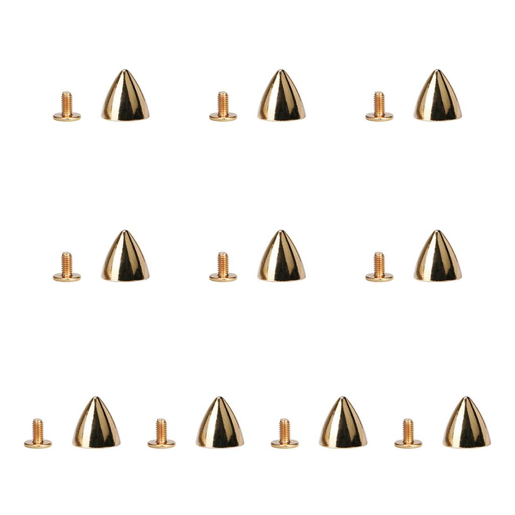 10 Set Țepi Aliaj Stil Gotic Ornamente Nituri Aliaj Țepi Conici pentru Genți Pantofi și Alte Proiecte Craft